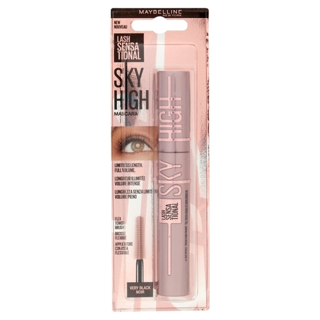 Maybelline New York Mascara Ciglia Sensazionali Sky High, Volumizzante e Allungante, Nero, 7,2 ml
